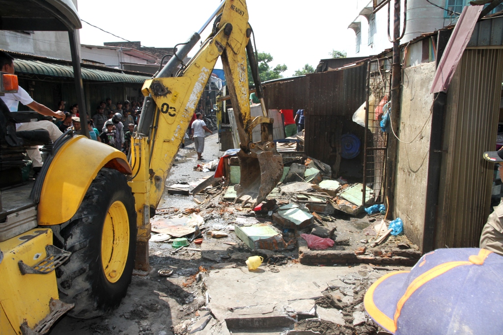 Lagi, PK5 Pasar Kampung Lalang Ditertibkan 